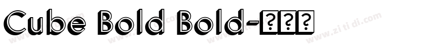 Cube Bold Bold字体转换